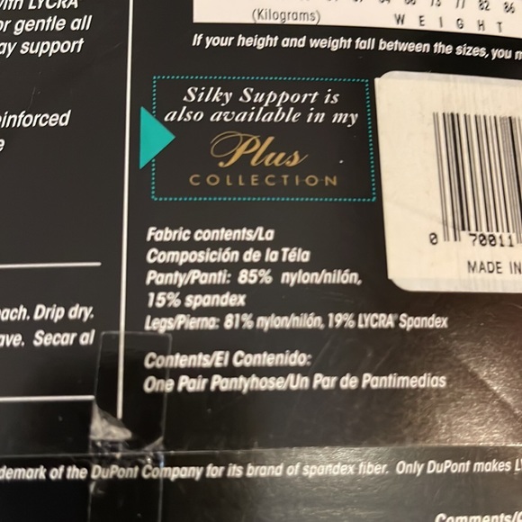 Bought a few years ago but never opened. Jaclyn Smith Silky Support Panty Hose - Picture 6 of 11